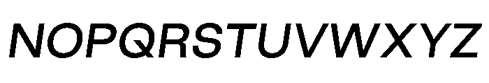 GoodSans MediumItalic Font UPPERCASE