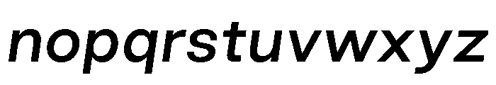 GoodSans MediumItalic Font LOWERCASE