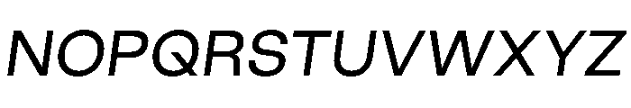 GoodSans RegularItalic Font UPPERCASE