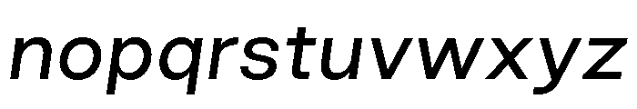 GoodSans RegularItalic Font LOWERCASE