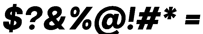 GoodSansText BlackItalic Font OTHER CHARS