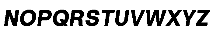 GoodSansText BlackItalic Font UPPERCASE