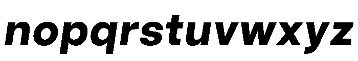 GoodSansText BlackItalic Font LOWERCASE