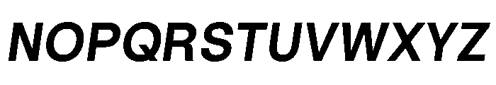 GoodSansText BoldItalic Font UPPERCASE