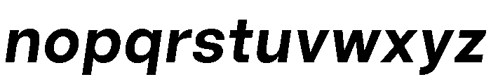 GoodSansText BoldItalic Font LOWERCASE