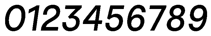 GoodSansText MediumItalic Font OTHER CHARS
