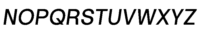 GoodSansText MediumItalic Font UPPERCASE