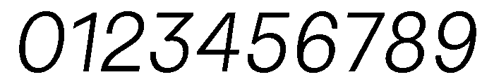 GoodSansText ThinItalic Font OTHER CHARS