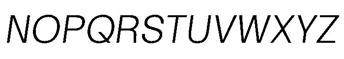 GoodSansText ThinItalic Font UPPERCASE