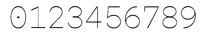 GopherMono Hairline Font OTHER CHARS
