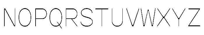 GopherMono Hairline Font UPPERCASE