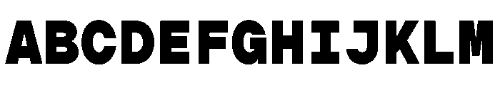 GopherMono Heavy Font UPPERCASE