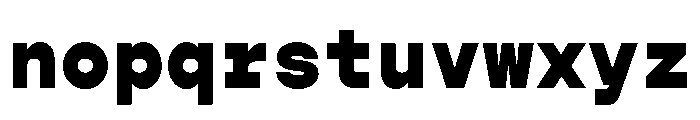 GopherMono Heavy Font LOWERCASE
