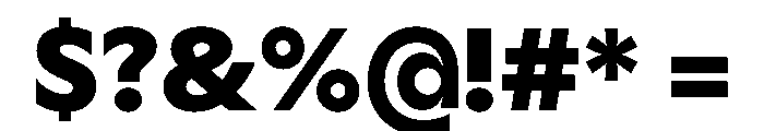 Gosh Black Instance Font OTHER CHARS