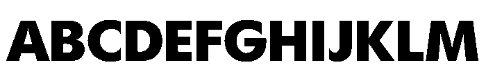 Gosh Black Instance Font UPPERCASE