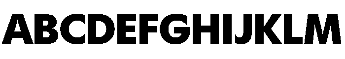 Gosh Black Font UPPERCASE