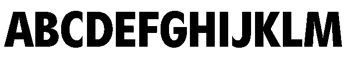 Gosh BlackCondensed Font UPPERCASE