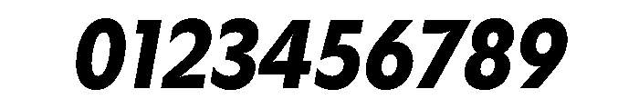Gosh BlackCondensedItalic Font OTHER CHARS