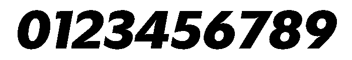Gosh BlackItalic Instance Font OTHER CHARS