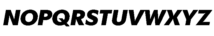 Gosh BlackItalic Instance Font UPPERCASE
