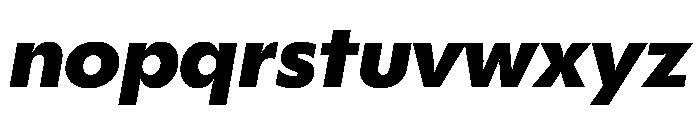 Gosh BlackItalic Instance Font LOWERCASE