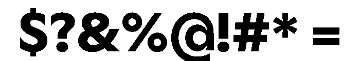 Gosh Bold Instance Font OTHER CHARS