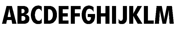 Gosh BoldCondensed Instance Font UPPERCASE