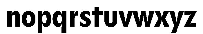 Gosh BoldCondensed Instance Font LOWERCASE