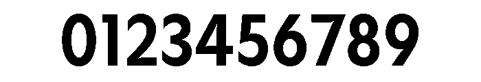 Gosh BoldCondensed Font OTHER CHARS