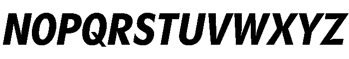 Gosh BoldCondensedItalic Instance Font UPPERCASE