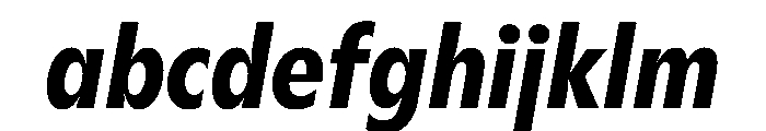 Gosh BoldCondensedItalic Instance FONT