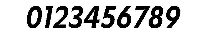 Gosh BoldCondensedItalic Font OTHER CHARS