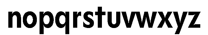 Gosh BoldCondensed Font LOWERCASE