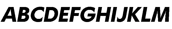 Gosh BoldItalic Font UPPERCASE
