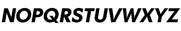 Gosh BoldItalic Font UPPERCASE