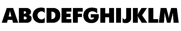 Gosh Heavy Instance Font UPPERCASE