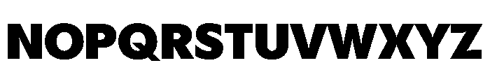 Gosh Heavy Instance Font UPPERCASE