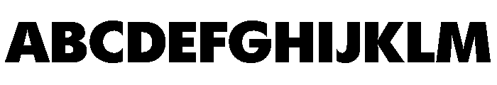 Gosh Heavy Font UPPERCASE
