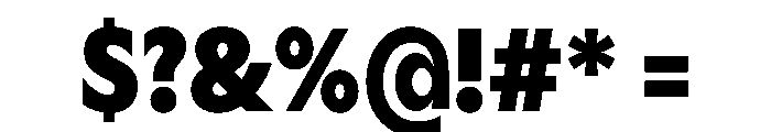 Gosh HeavyCondensed Instance Font OTHER CHARS