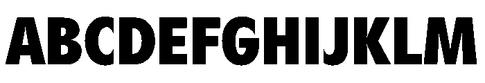Gosh HeavyCondensed Instance Font UPPERCASE