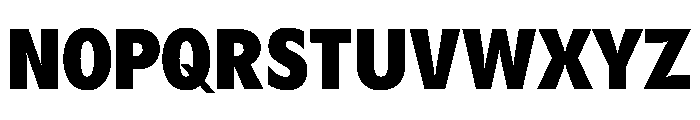 Gosh HeavyCondensed Instance Font UPPERCASE