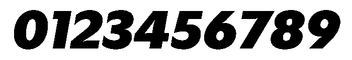 Gosh HeavyItalic Instance Font OTHER CHARS