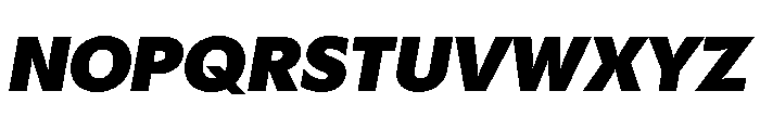 Gosh HeavyItalic Font UPPERCASE