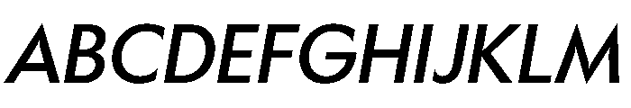 Gosh Italic Instance Font UPPERCASE