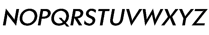 Gosh Italic Instance Font UPPERCASE