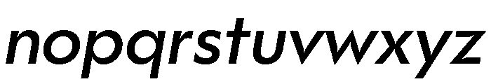 Gosh Italic Instance Font LOWERCASE