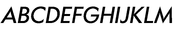 Gosh Italic Font UPPERCASE