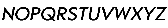Gosh Italic Font UPPERCASE