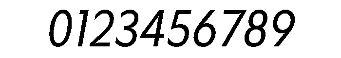 Gosh ItalicCondensed Font OTHER CHARS