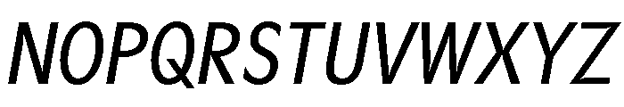 Gosh ItalicCondensed Font UPPERCASE
